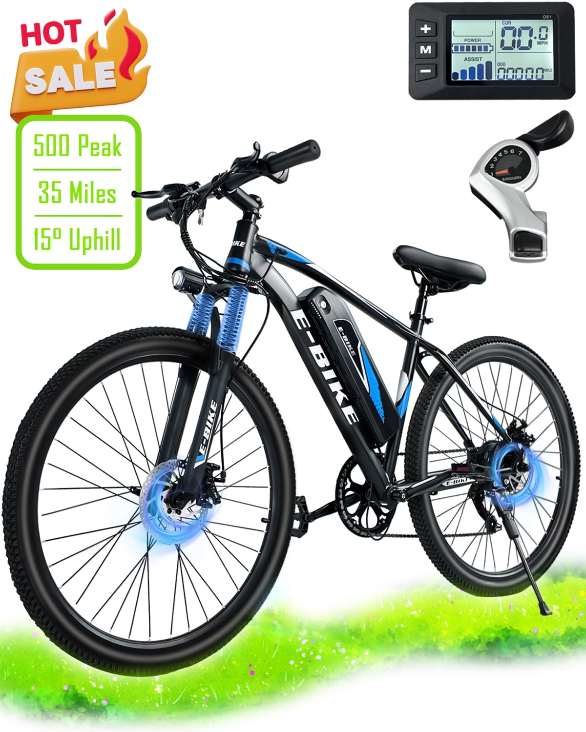 Electric Bike for Adults 750W Peak Motor, 25 Mph Trinidad and