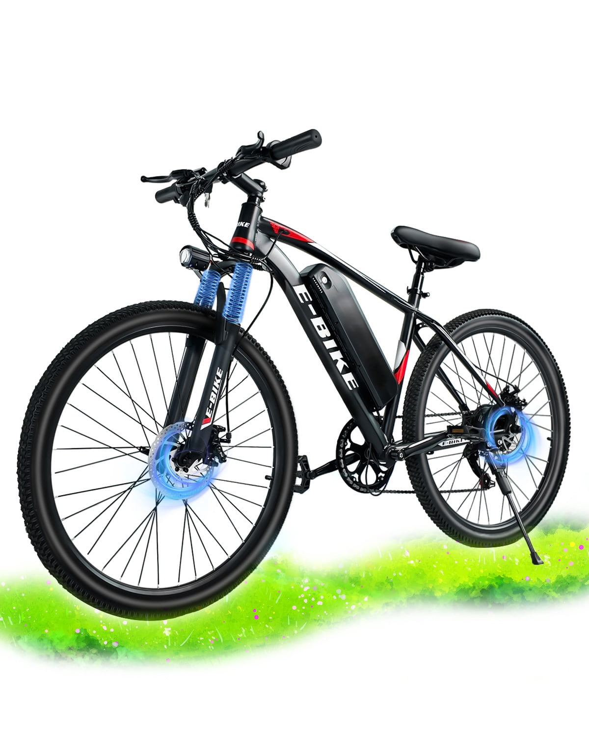 Electric Bike for Adults 500W Motor, 25 Mph Ebike, 26" Tire Electric Bicycles with Max 15° Uphill, 36V 12Ah Battery, 45 Miles PAS Range, E Bikes for Adults and Teens, E-Mountain Bike, UL 2849