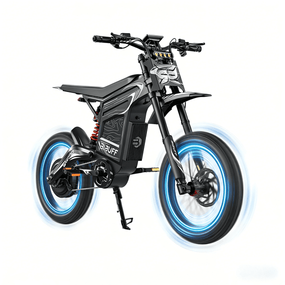 Electric Bike for Adults, 8000W Peak Ebike, 55 MPH, Up to 75 Miles Mountain Bike, 72V 30Ah Removable Battery, 19"/17" Fat Tires, 50 Climbing, for Snow, Mountains, Off-Road. UL2849.