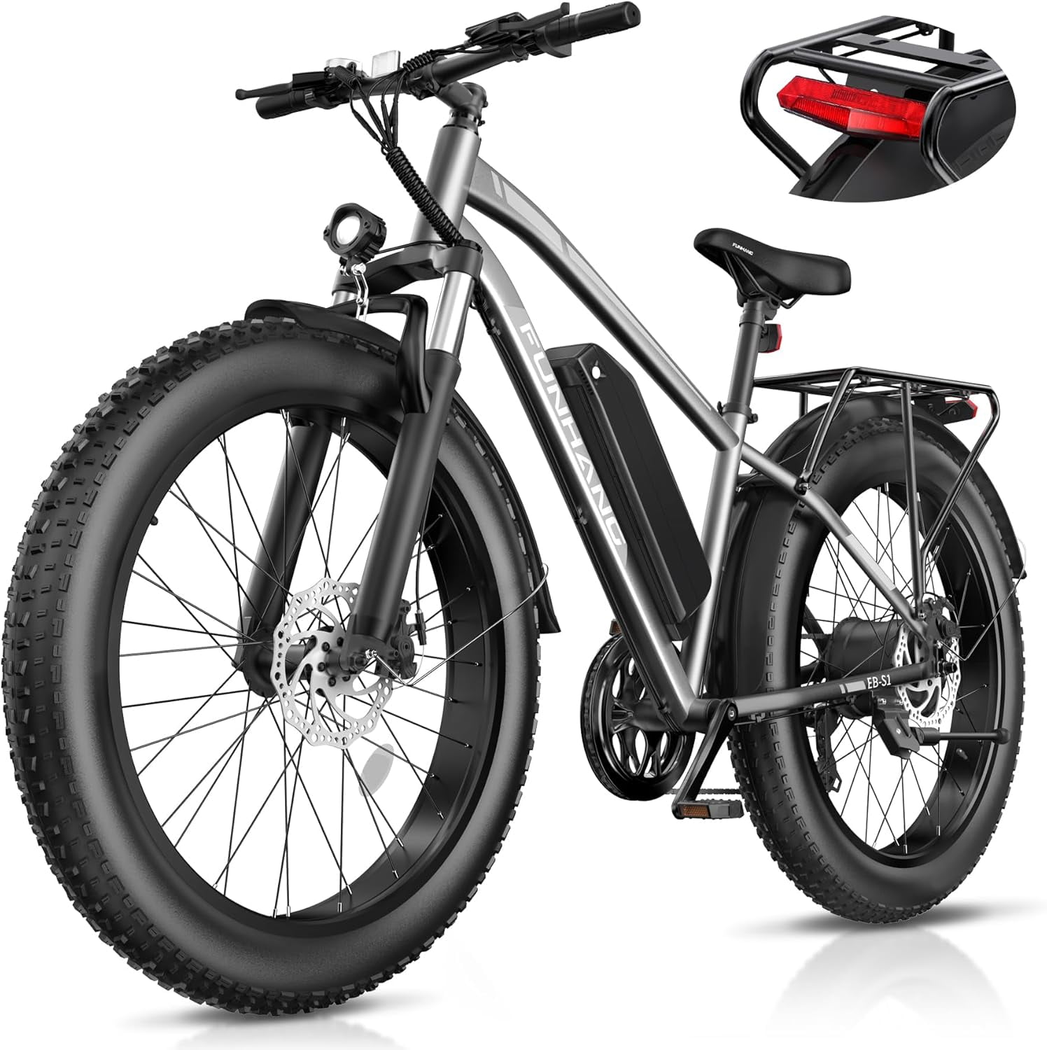 Electric Bike for Adults, Peak 750W Ebike, 25MPH 60Miles Electric