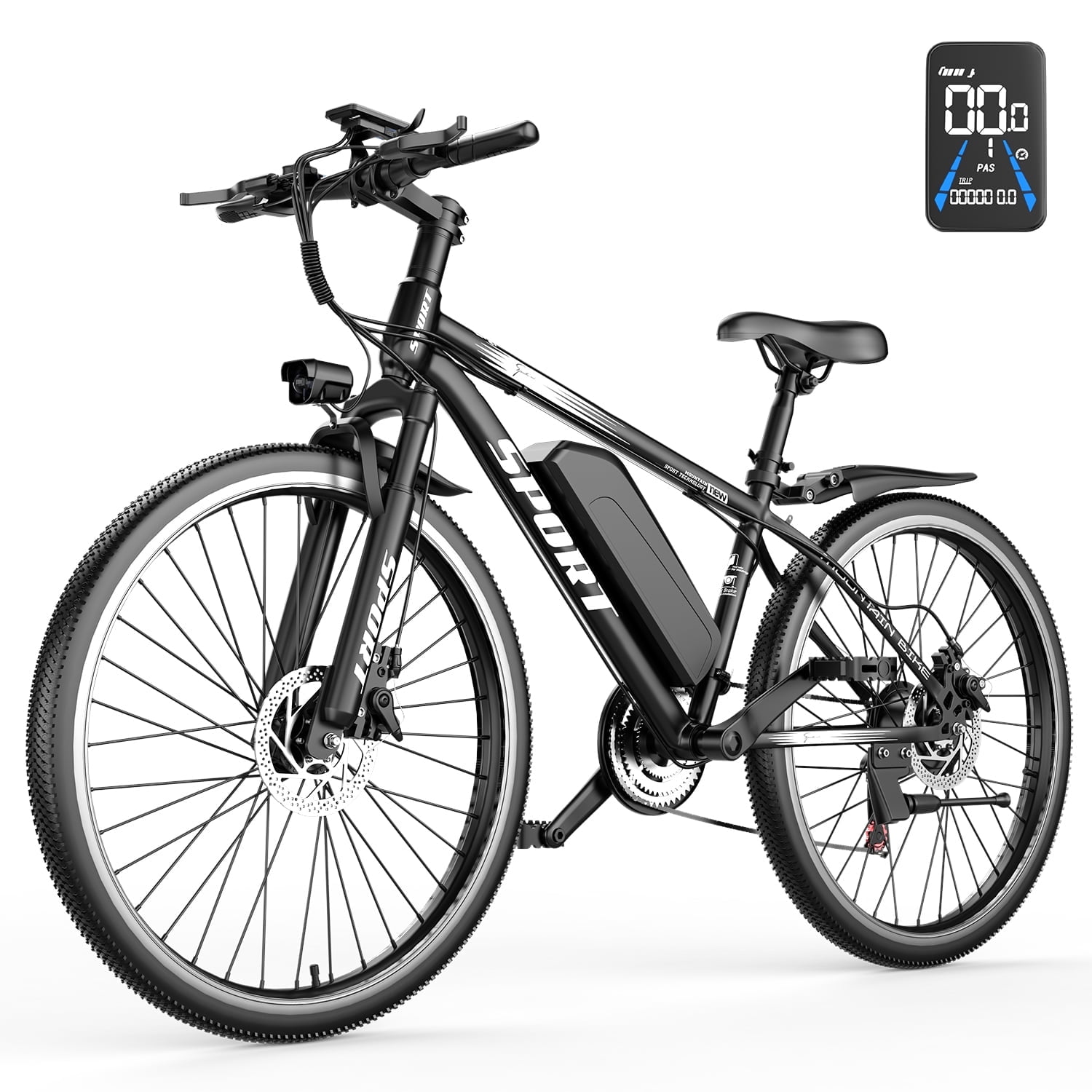 Electric Bike for Adults,Peak 750W Motor,20MPH 39Mile ebikes for Adults with 36V 10.4AH Battery,26" Fat Tire Electric Dirt Bike Commuting Off Road Ebike, UL2849