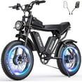 Electric Bike for Adults Q20, 2000/1500W, 37/30MPH,52V 40AH,48V/20AH E