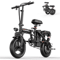 thumbnail image 1 of Electric Bike for Adults Teens, 1000W Peak Motor, 25MPH Folding E-Bike, 720Wh Battery, 45 Miles Range, Advanced 6 Point Suspension, 14" Compact Electric Bicycle with Pedals for Commuting, 1 of 10