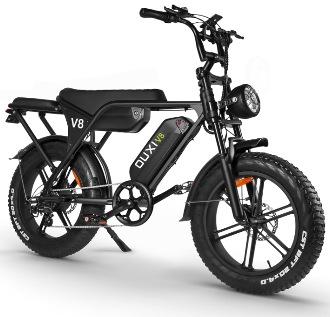 Electric Bike for Adults, V8 Max Electric Mountain Bike with Dual 48V 15Ah Removable Larger Battery, 750W 31MPH Motor Electric Bicycle For Adults, 20"x 4.0 Fat Tire E Bike 7-Speed