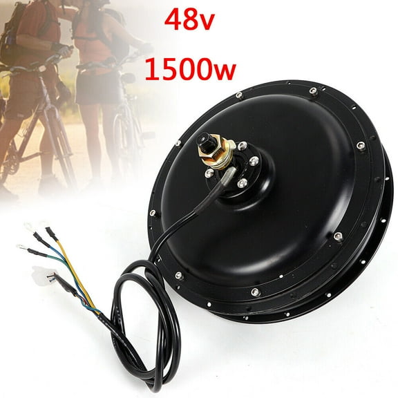 Electric Bike Brushless Gear Hub Motor Rear Wheel e-Bike Conversion 1500W Rear Wheel Motor