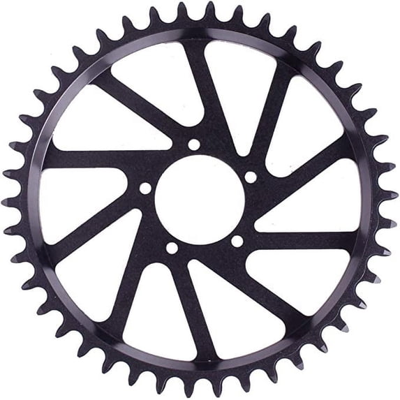 Electric Bike Chainring Chainwheel 42T Aluminum with Chain Drop Protector Function for BBSHDEbike Mid Motor Kit