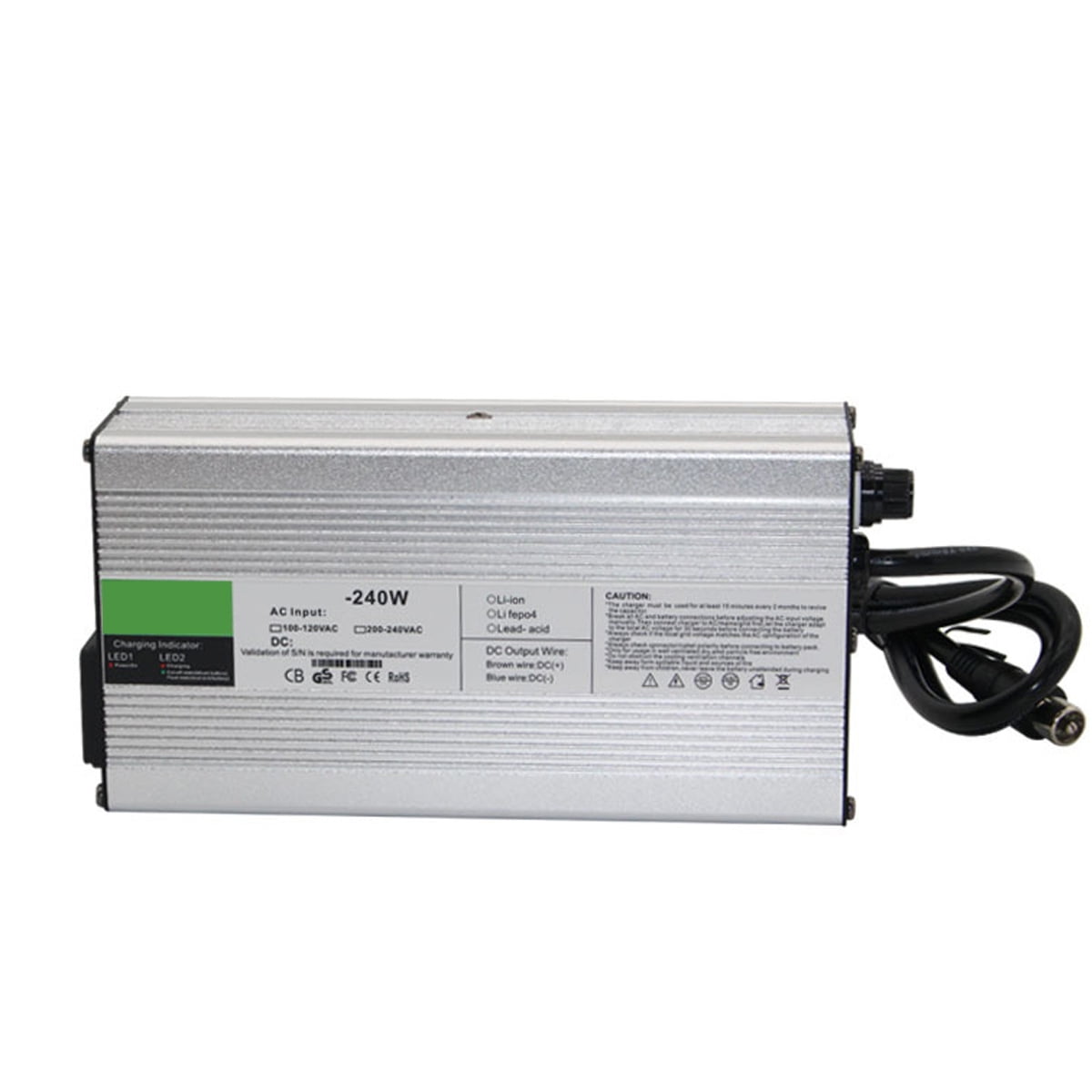 Electric Bike Charger 54.6 V 4A Suitable For 48 V Lithium Battery, Electric Bike