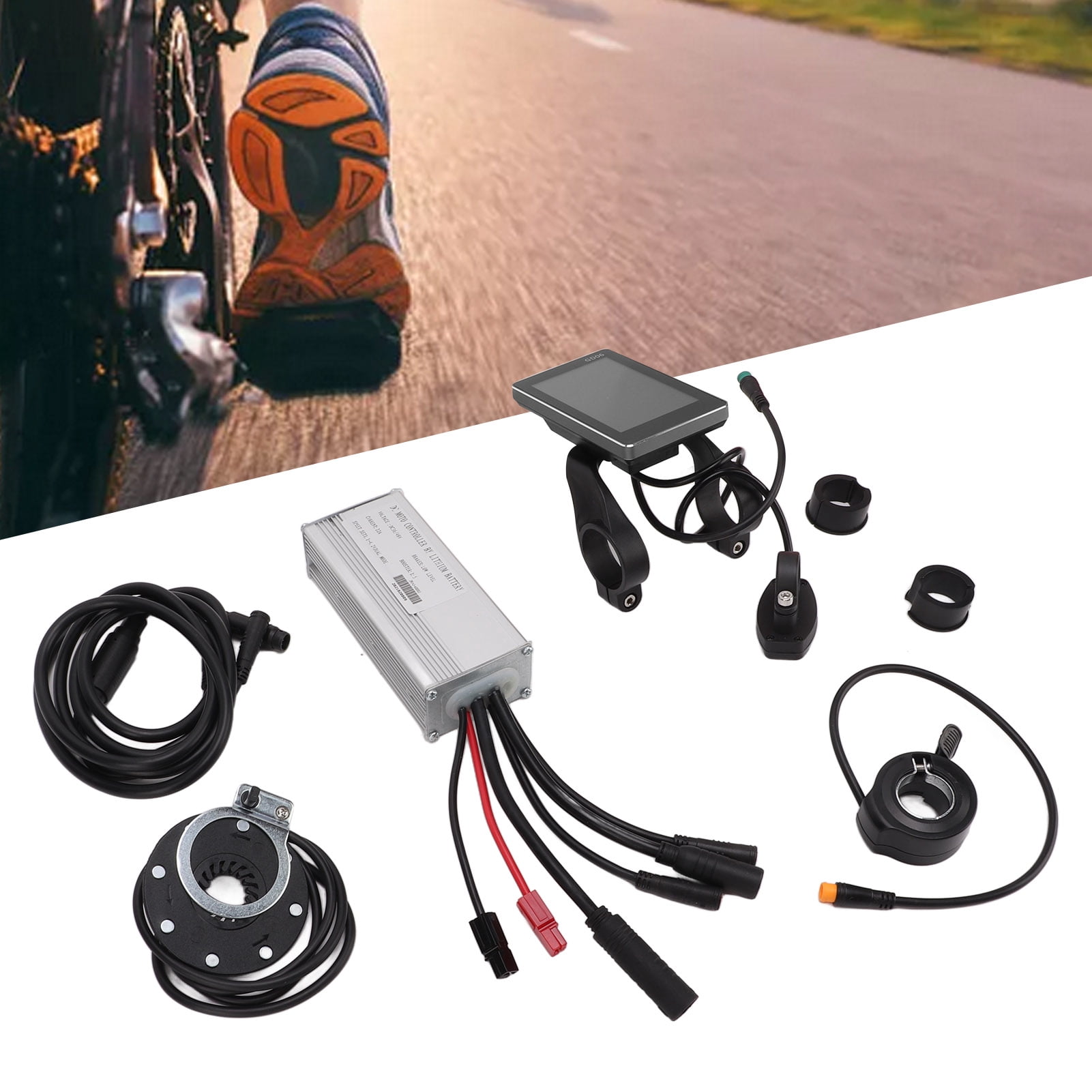 Electric Bike Controller Display Kit, 22A, 500W, 1:5 Boost, Real,Time ...
