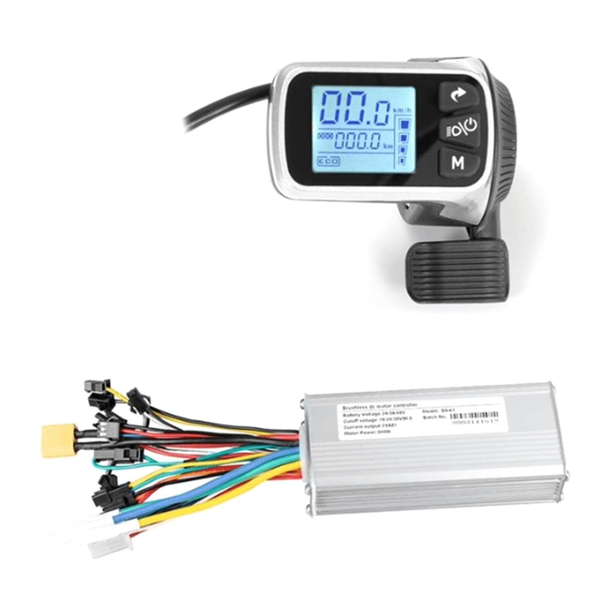 BuyWeek E-Bike Controller Kit 1000W - Sinuswelle Controller Mit LCD Display