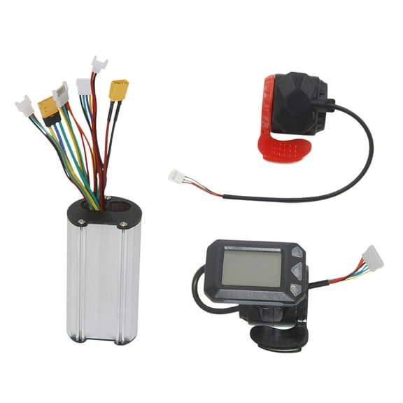 Electric Bike Controller LCD Display Repair Parts Easy to Install Metal Set for 250W Electric Scooter Motor