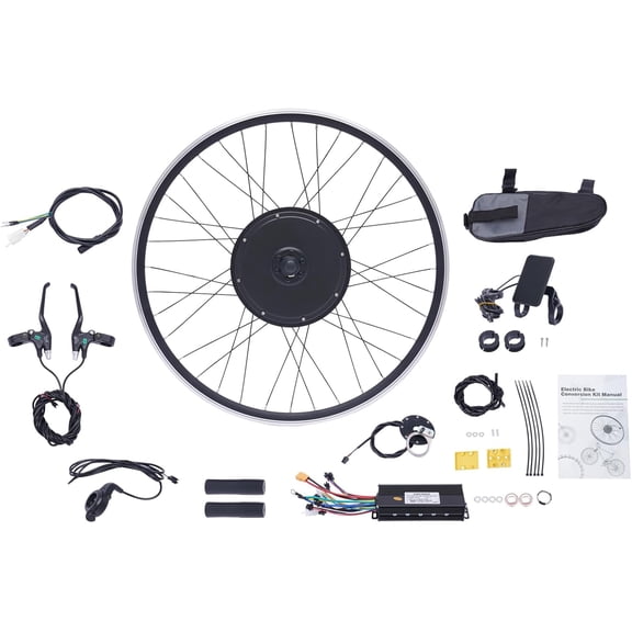 Electric Bike Conversion Kit, 48V 1000W 28"/29" 700C Front Wheel Bike Modification Kit with LCD for Road Bikes for Adults