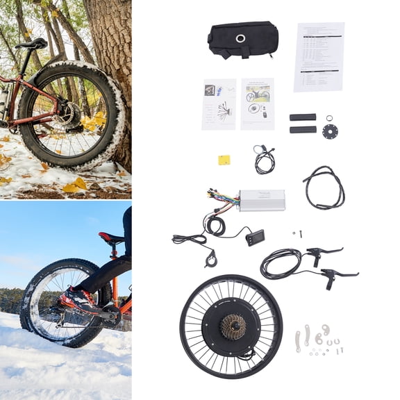 Electric Bike Conversion Kit, E-Bike Conversion Kit with LCD Display, Rear Wheel E-Bike Hub Motor Conversion Kit