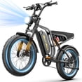 thumbnail image 1 of Pro SU8 48V Electric Bike For Adult, Peak 750W 28Mph 20" Fat Tire E-Mountain Bikes,20Ah Ebike for Adults, Full Suspension Hydraulic Brakes UL2849, 1 of 15