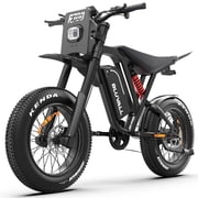 Electric Bike For Adults,R700 60V 30Ah Peak 750W 28Mph 20"X4.0 Fat Tire E-Blike,Black,Ul2849
