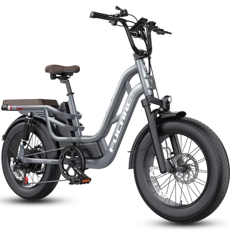 Fucare 1200W Electric Bike for Adults 32MPH 48V 20Ah (Rated 19.2AH) Battery EBike, Full Suspension 20"×4.0" Fat Tire Electric Bicycles, Dual Hydraulic Brake, UL2849 Certified