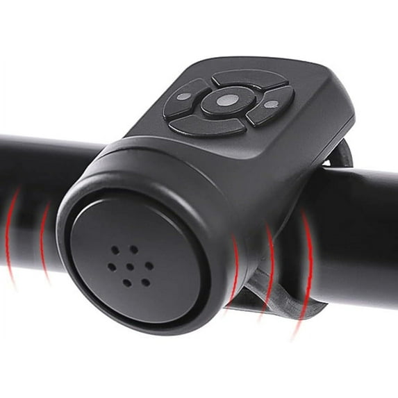 Electric Bike Horn, Electronic Bicycle Bell, 140DB Bike Horn for Adults, 4 Sound Modes Waterproof Horn for Bike, Loudest Bike Horn with Rechargeable Battery for Mountain Bike/Road Bike