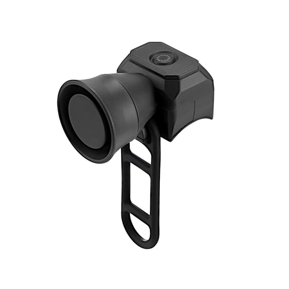 Electric Bike Horn, Mini Waterproof Handlebars Bell, Easy Installation, for Mountain Bike Scooter Ebike Cycling Accessories, Battery Version, Black