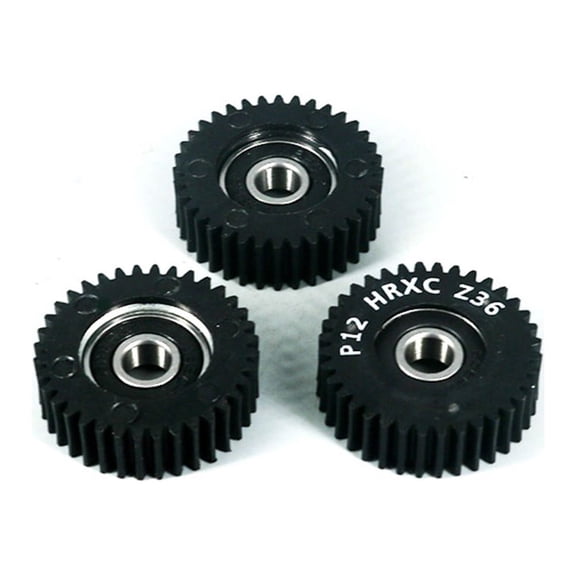 Electric Bike Hub Motor Gear Set 3 Pcs 36 Teeth Planetary Gears with Bearing for Bafang Motor (Black)