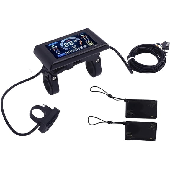 Electric Bike LCD Display Smart Cycle Computer Speedometer With NFC Unlock SM Connector Replacement For Ebike Mountain Bicycles