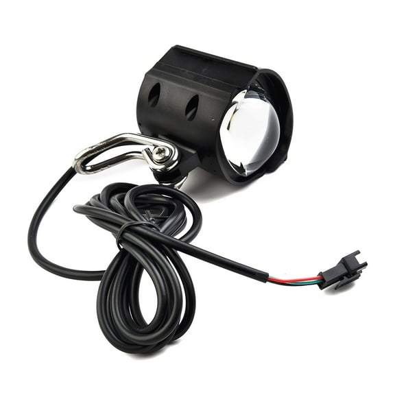 Electric Bike Led Headlight 36-60V Waterproof Front Light For E-Scooter Bicycle Abs Plastic With 115Cm Cable