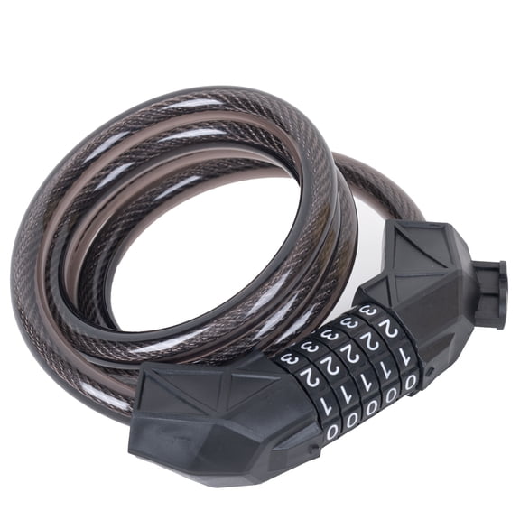 Electric Bike Lock, 5-Digit Resettable Combination Cable Lock for Scooters, Motorcycle, Ideal Anti-Theft Bicycle Lock