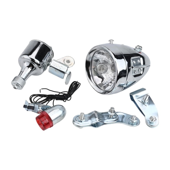 Electric Bike Parts Bicycle Generator High-Power Headlight Low-Power Taillight Suitable For Cycling Enthusiasts Aluminum Alloy