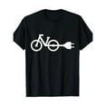 thumbnail image 1 of Electric Bike Rider Tee Bicycle Enthusiast T Shirt Graphic Tees Tops Cotton Casual Comfort Black S-5XL, 1 of 5