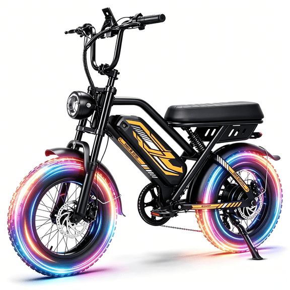 Electric Bike For Teens, 1500W Peak Motor, 28MPH, 16" Fat Tire Ebike, 48V 15.6Ah Removable Battery, Up to 60 Miles Mountain Bike, Dual Suspension, Cruise Control, All-Terrain for Mountain,UL2849