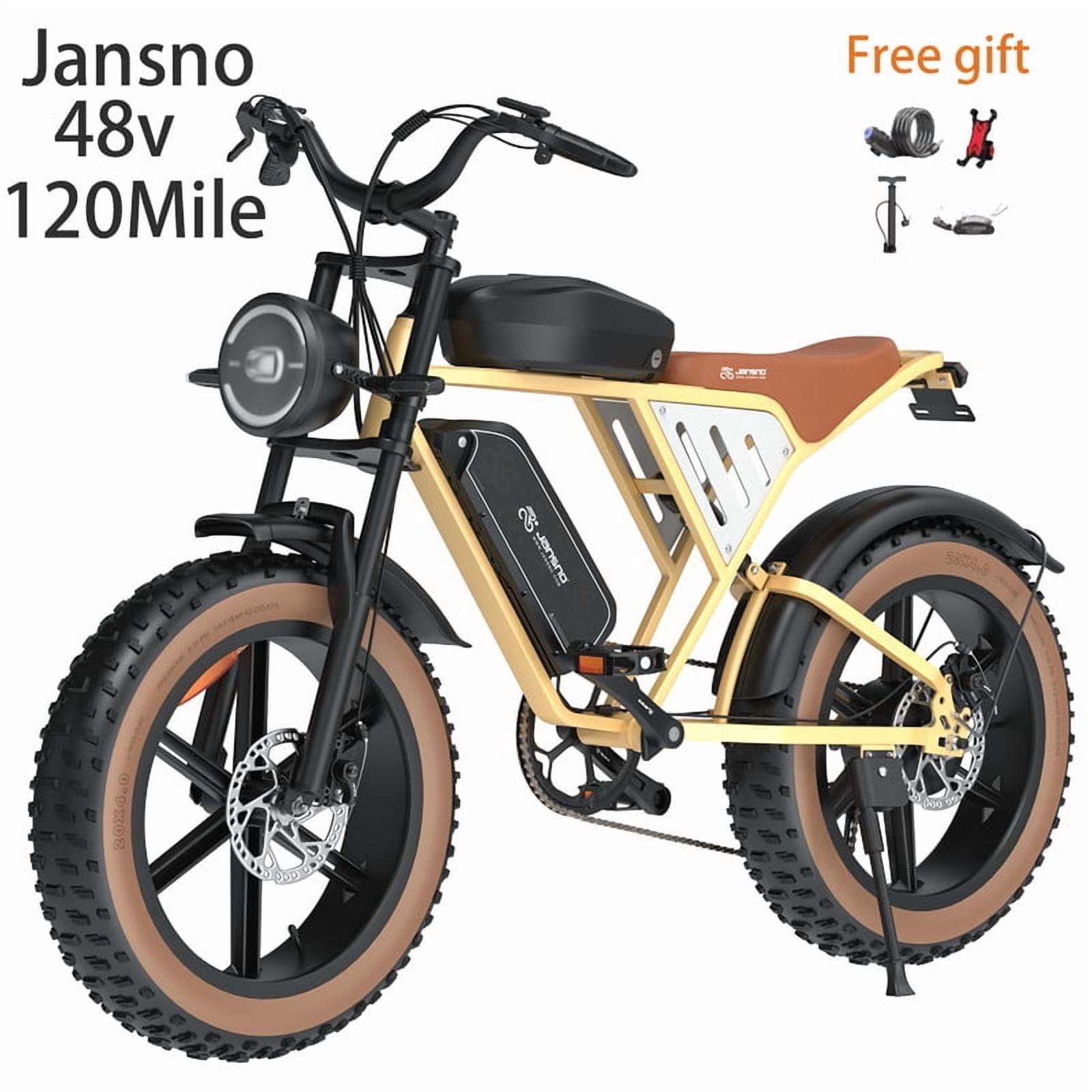 Electric Bike for Adults,1000W Motor Electric Bicycles,48V 34Ah Dual Battery, 31MPH Max Speed, 120 Mile Range,20"x4.0" Fat Tires, 7-Speed, MTBUL2849