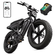 Electric Bike for Adults, 20x4.0 Fat Tire E Bicycle, 750W Motor 48V 15Ah Removable Battery 7-Speed E Mountain Bike, UL2849, LCD Display