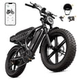 thumbnail image 1 of Electric Bike for Adults, 20"x4.0 Fat Tire E Bicycle, 750W Motor 48V 15Ah Removable Battery 7-Speed E-Bike UL2849, LCD Display, 1 of 8