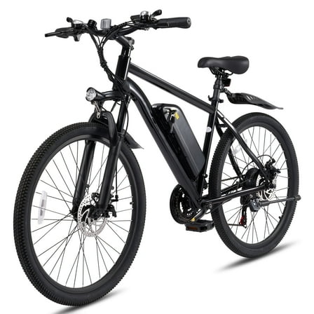 Gasky Electric Bike for Adults 26",350W Electric Mountain Bike with peak 20MPH Brushless Motor, Removable Battery & Front Fork Suspension,48V 20AH UL2849