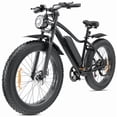 thumbnail image 1 of Electric Bike for Adults,26*4.0 Fat Tire E-Mountain Bicycle,Peak 750W Rated Motor 48V 13Ah 7-Speed Ebike,Black, 1 of 6