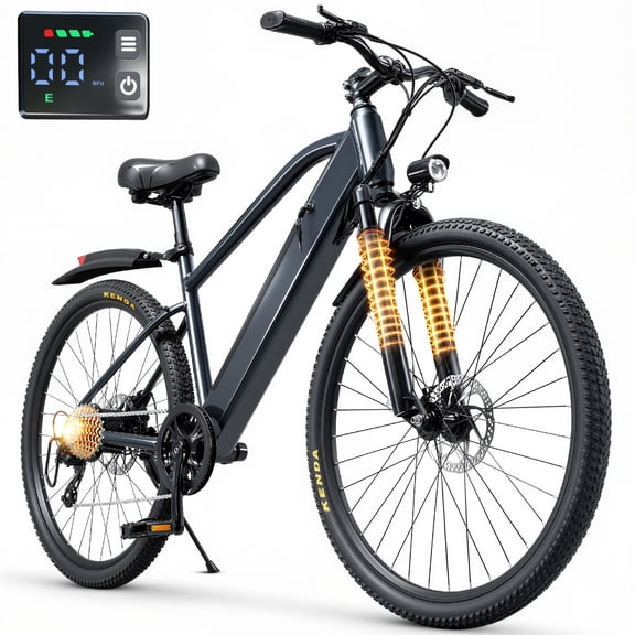 Electric Bike for Adults 26" Commuter Ebike, 720W Peak Motor, 25MPH, 50 Miles Range, 7-Speed Gear