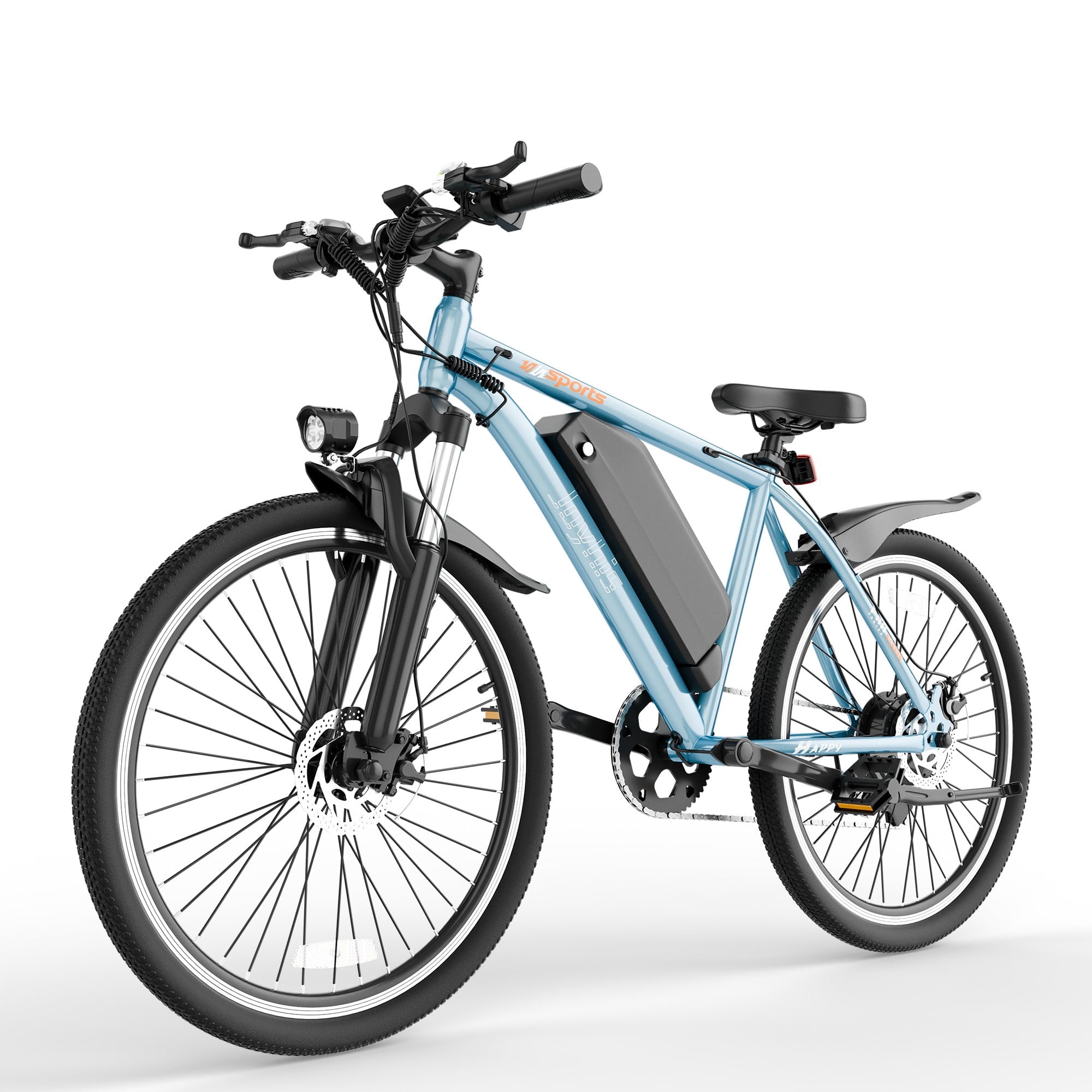 Electric Bike for Adults, 26'' Up to 50 Miles 22MPH Electric Mountain Bike  with 48V 430W Removable Battery UL2849 (Blue)