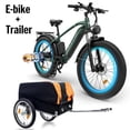 thumbnail image 1 of Electric Bike for Adults, 26x4.0 Fat Tire E-Mountain Bicycle, Peak 1600W Motor 48V-16Ah with 7 Speed, Mountain Bike Beach Snow Ebike for Men, Blue, 1 of 13