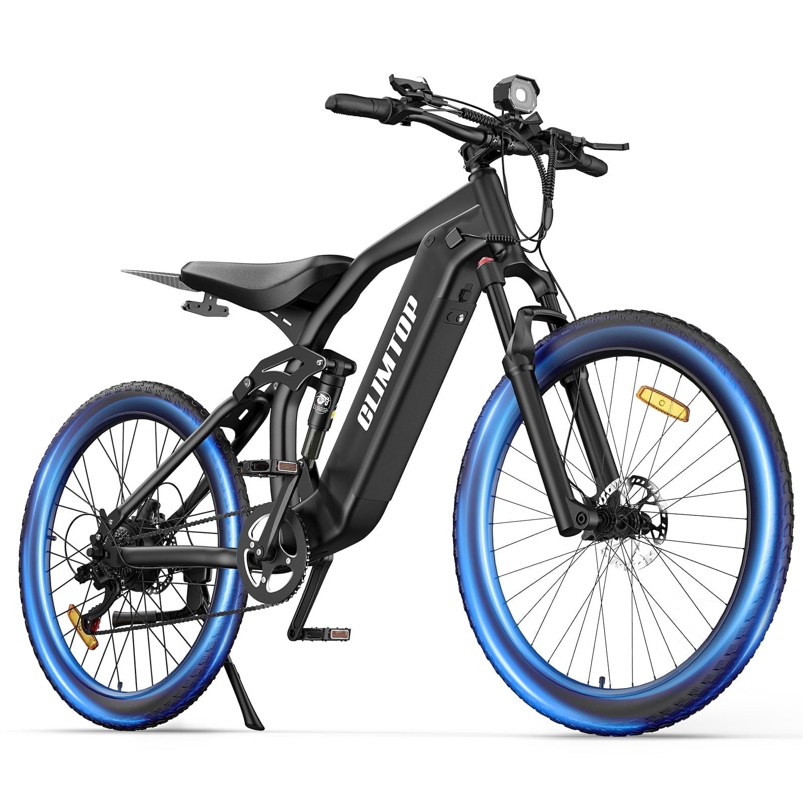 YVY Electric Bike for Adults, 48V 23AH,Up to 100 Miles,Peak 2000W Max 28MPH Electric Bicycle,27.5'' Tire 7 Speed Mountain Bike UL2849