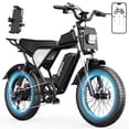 thumbnail image 1 of 750W E-Bike for Adults,48V 25Ah,90 Miles & 28Mph Electric Bicycle,20’’ Fat Tire Mountain Bike,Disc Brakes TUV Rheinland Certified,Class 3, 1 of 8