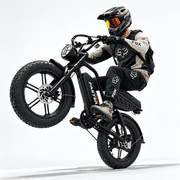 Electric Bike for Adults 750W Peak 1500W Motor 20+MPH 40-60 Miles Fat Tire Ebike UL2849 15.6AH 7 Speed 2 Ways Start NFC or Password Black