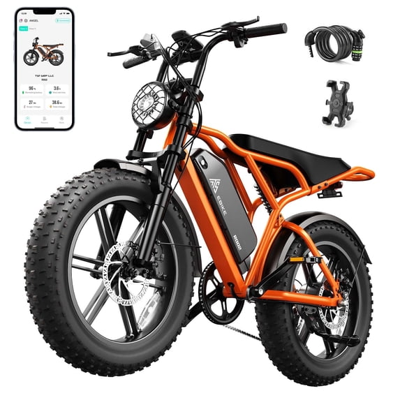 Electric Bike for Adults, 750W Motor, 20"x4.0 Fat Tire E-Bike for Age 16-55, 48V 15Ah Battery, 20 Mph Speed, Tested to UL2849 Standard by SGS