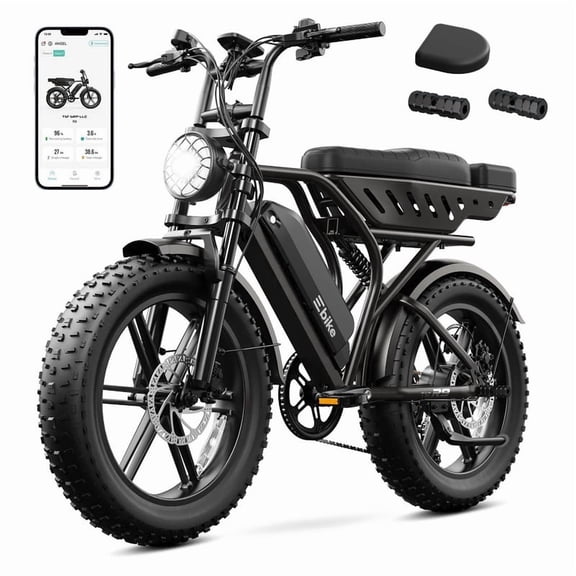 TST Electric Bike for Adults, 750W Motor, 20"x4" Fat Tire E Bicycle, E Mountain Bike, 48V/15AH, Tested to UL2849 Standard by SGS