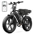 thumbnail image 1 of Electric Bike for Adults, 750W Peak 1500W Motor, 20"x4" Fat Tire E Bicycle, Mechanical Disc Brakes, E Mountain Bike, 48V/15AH UL2849, App Control, 1 of 8