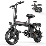 Electric Bike for Adults, Commuting E Bike, 20 MPH, 30Miles PAS Range, 14  Tires Portable Electric Mini Bike