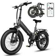 Electric Bike for Adults, Peak 1000W Motor Electric Bicycle, 20 Fat Tire E-Mountain Bike, 7.8Ah Battery UL2849, App Control