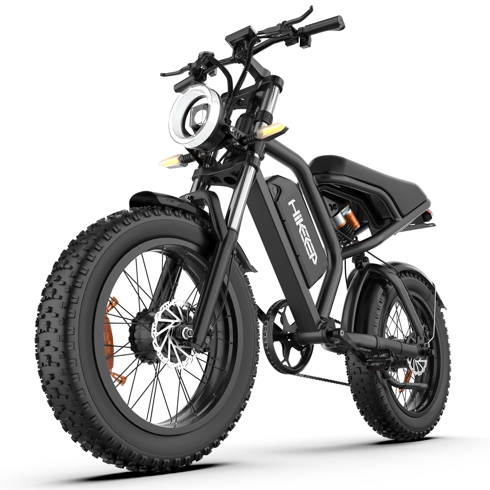 Electric Bike for Adults, Peak 1500W Dual Motor 48V 15.6AH Removable Battery, 20" Fat Tire E-Mountain Bicycle, 7-Speed Ebike UL2849