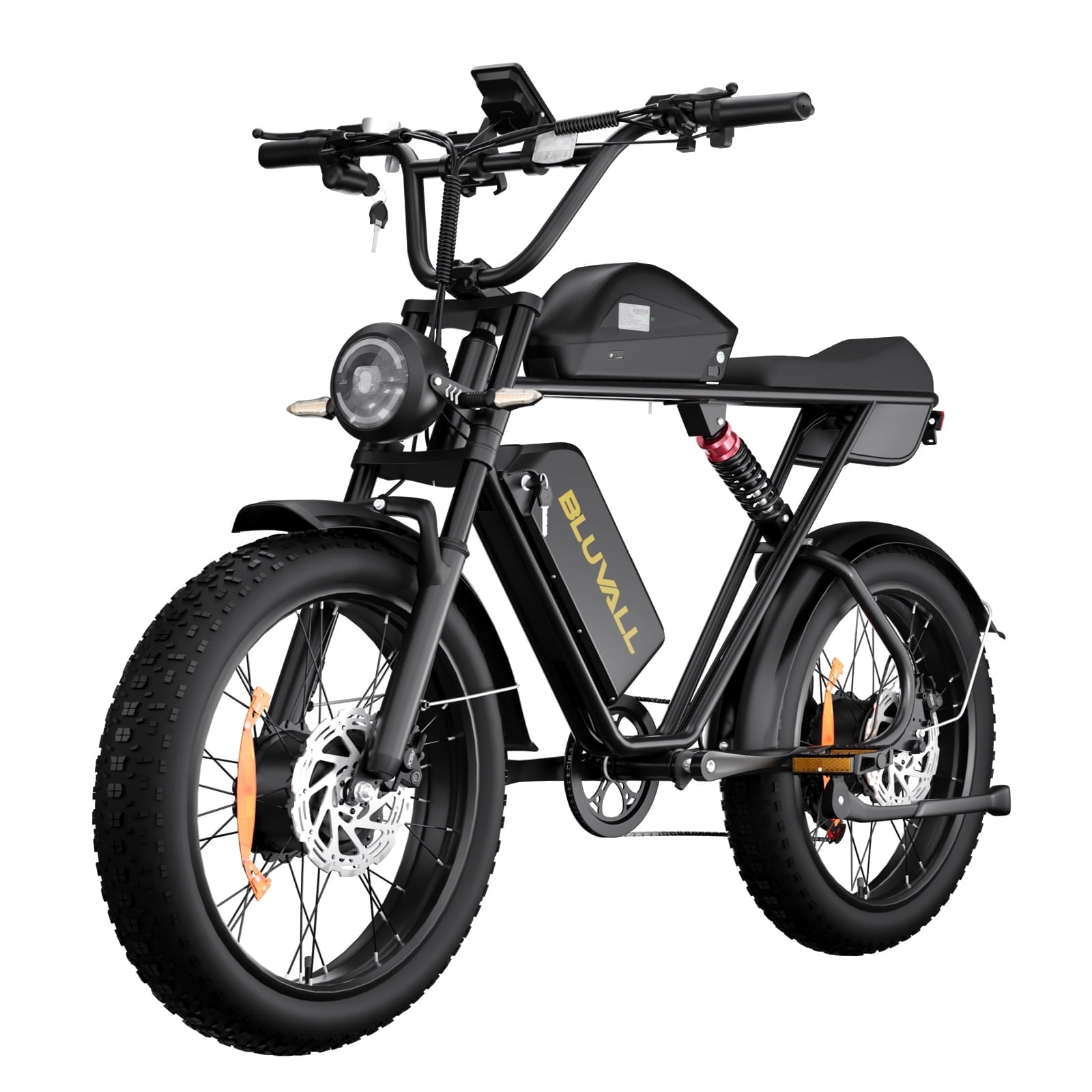 Electric Bike for Adults, Peak 3000W 37MPH, 52V 43AH Battery120Miles, Electric Dirt Ebike for Adults, 20" Fat Tire Mountain Ebike UL2849