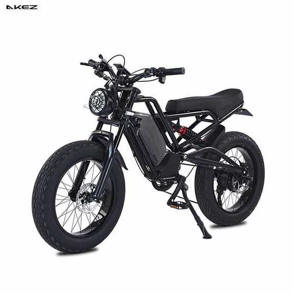Electric Bikes,Electric Mountain Bike,Akez MZB Ebike with 1500W Peak Motor,7-speed,48V 13AH Battery,Dual Hydraulic Brakes,Full Shock Absorption,Electric Dirt Bike for Adult Outdoor Adventure,Black