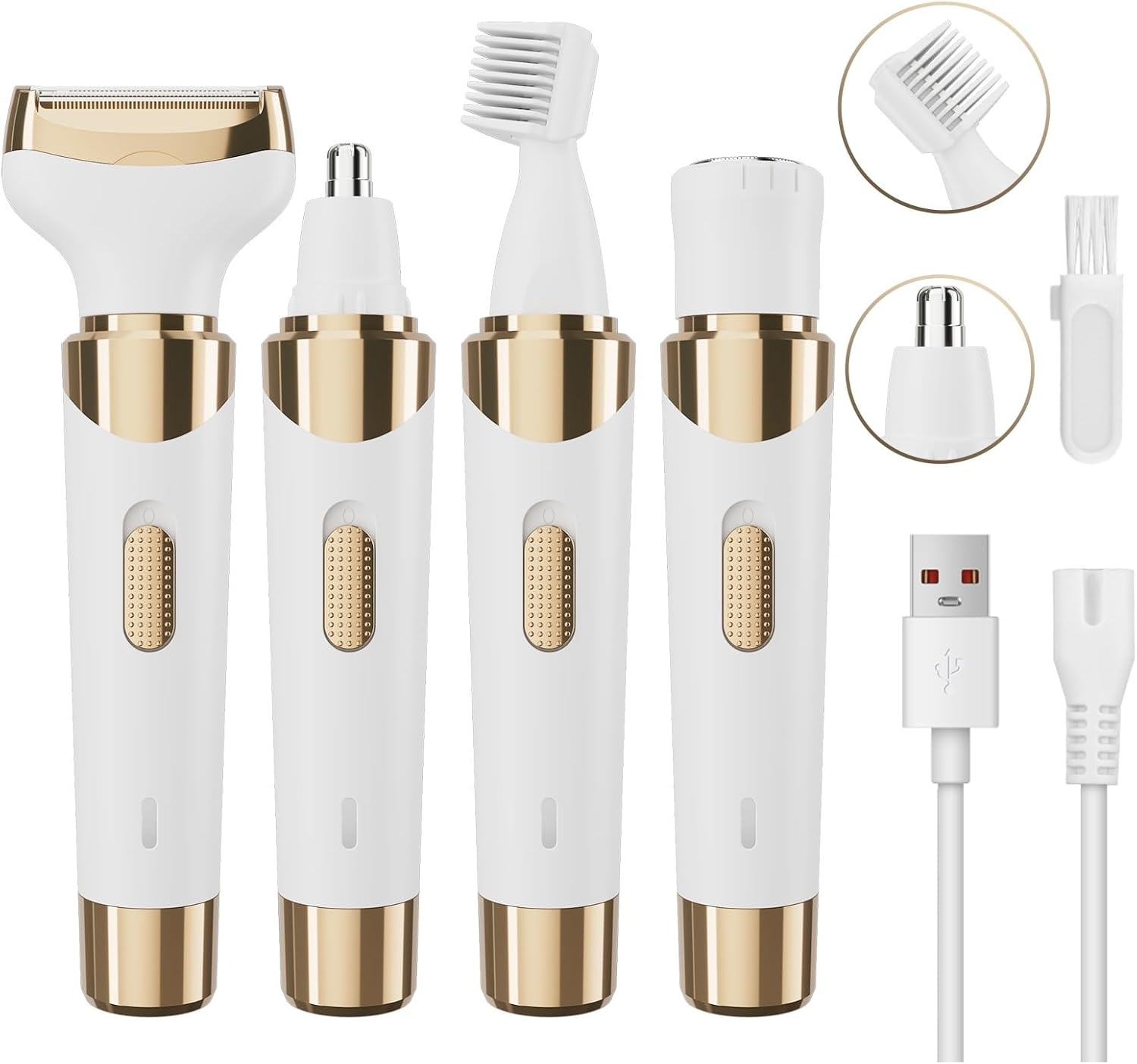 Electric Bikini Trimmer, 4 in 1 Womens Shaver Electric, Painless Body ...