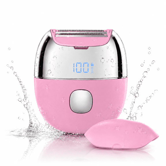 Electric Shaver for Women: Rechargeable Mini Electric Razor for Legs, Face, Arm, Underarm, Bikini, Pink