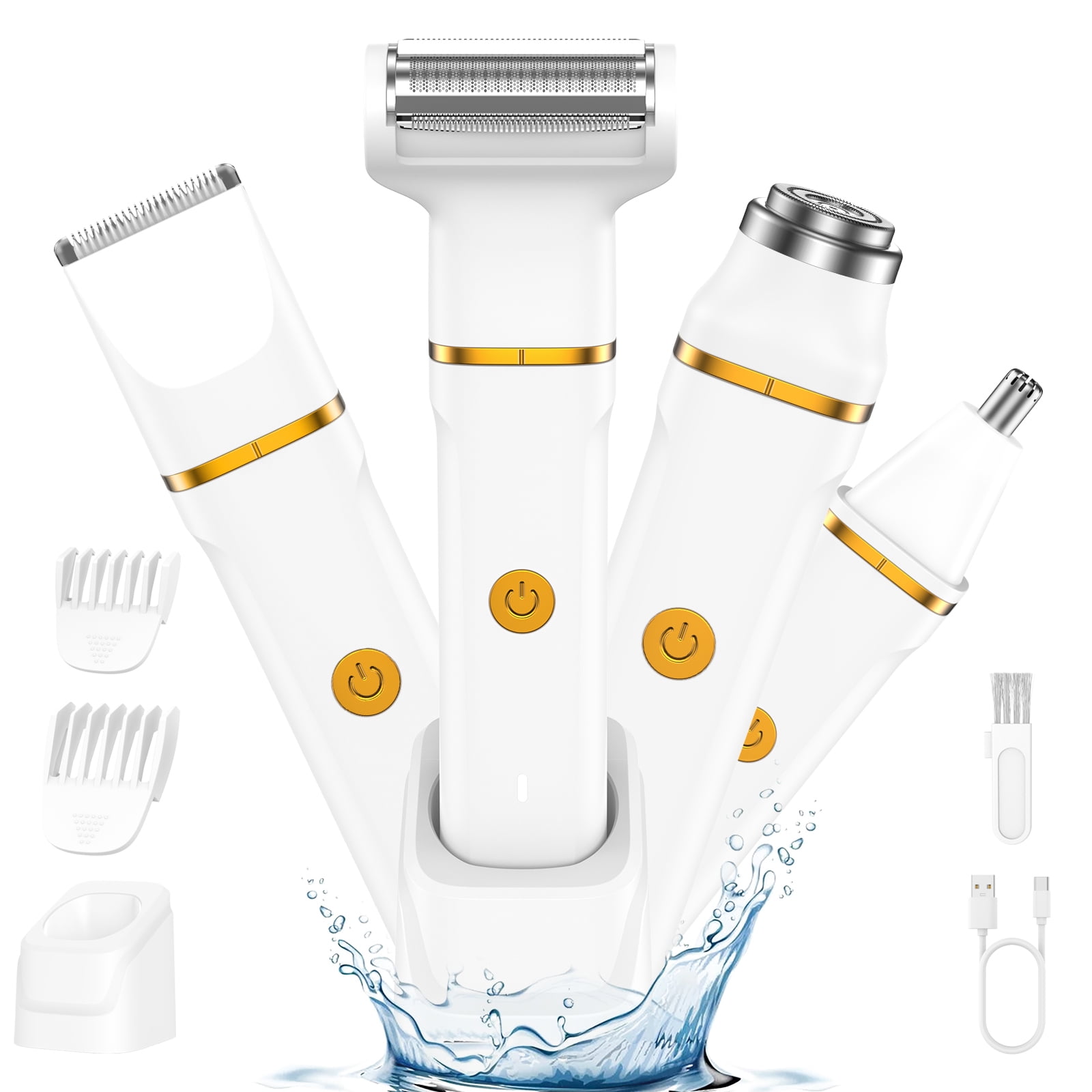 Walmart sales :  Walmart Black Friday Deals 2025 - Hoey Electric Bikini Trimmer for Women, 4-in-1 Shaver with Waterproof Hypoallergenic Razor